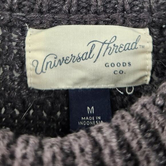 Universal Thread Gray Cotton Blend Sweater - Women's Medium - Picture 3 of 4